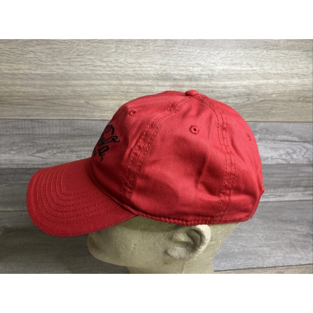 Coca-Cola Zero Sugar Black Embroidered Logo Red Baseball Cap Adjustable Back NEW - Picture 3 of 7